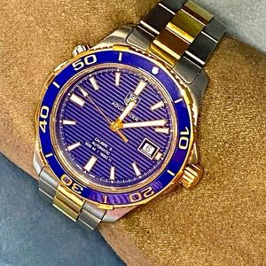 Tag Heuer Aquaracer Stainless Blue Dial Two-Tone